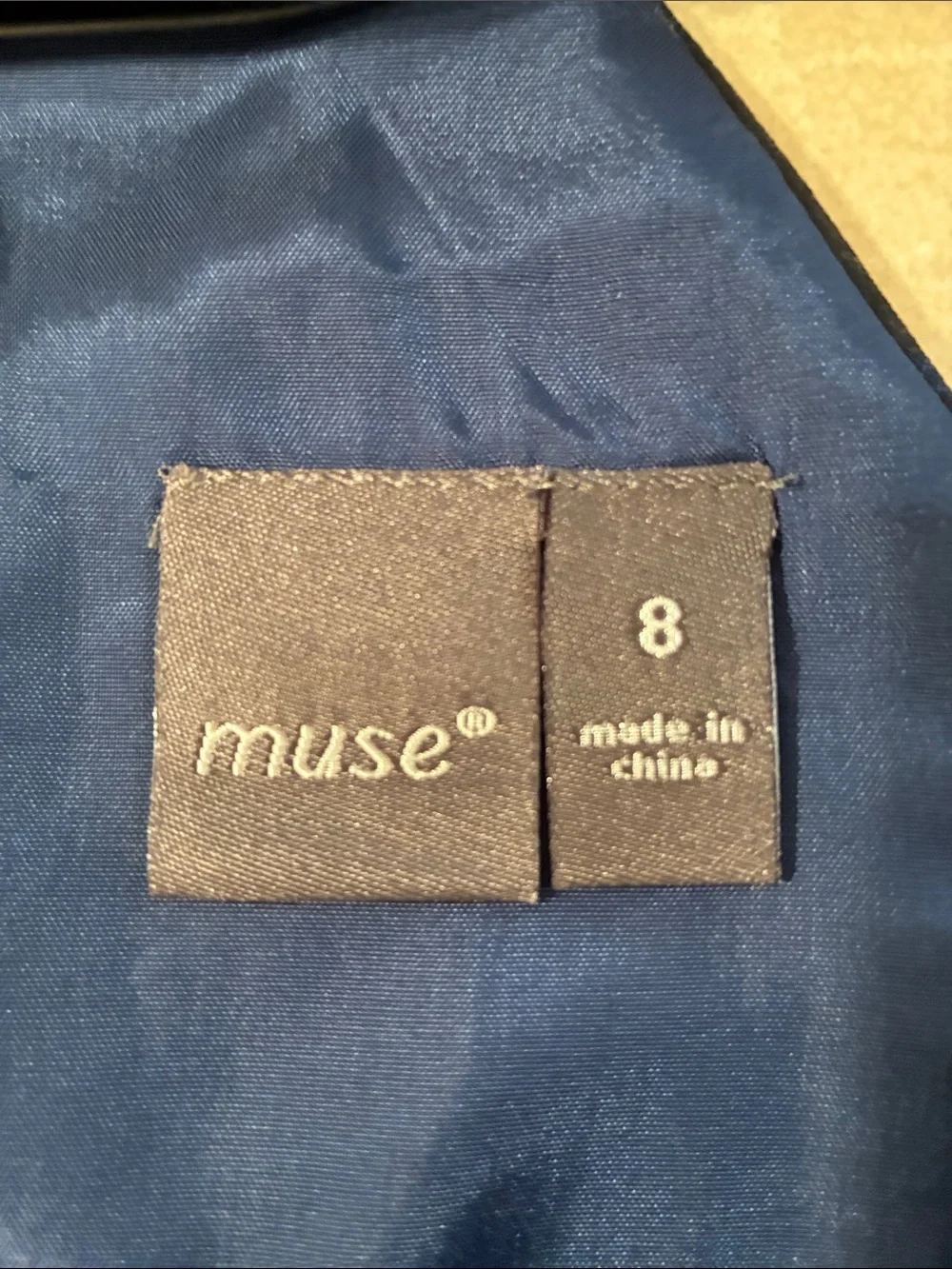Muse Floral Jacquard Charcoal Grey/Blue/Black Dress - Picture 6 of 14